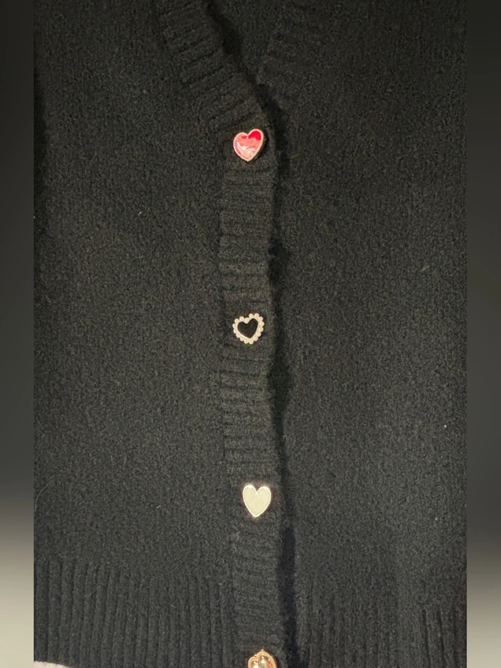 Torrid Black Heart Button Cardigan Sweater NWT Women’s Plus Size 2